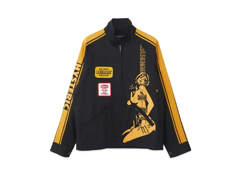 HYSTERIC GLAMOUR Detroit Rock Racing Jacket "Black"