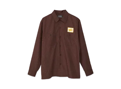 HYSTERIC GLAMOUR Sound Vibration Engineer Shirt "Brown"