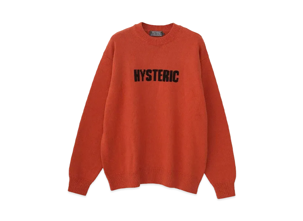 HYSTERIC GLAMOUR The Bad Girls Knit Sweater "Orange"