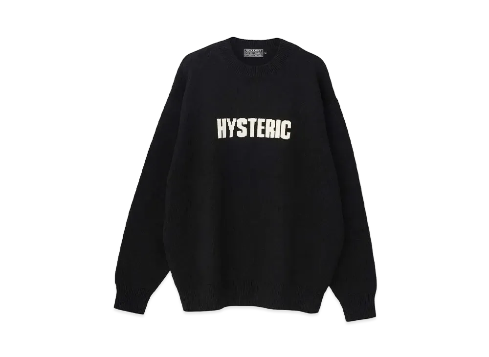 HYSTERIC GLAMOUR The Bad Girls Knit Sweater "Black"