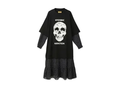 HYSTERIC GLAMOUR Hysteric Addiction Layered Dress "Black"