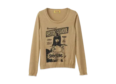 HYSTERIC GLAMOUR The Wole Shocking Pullover "Beige"
