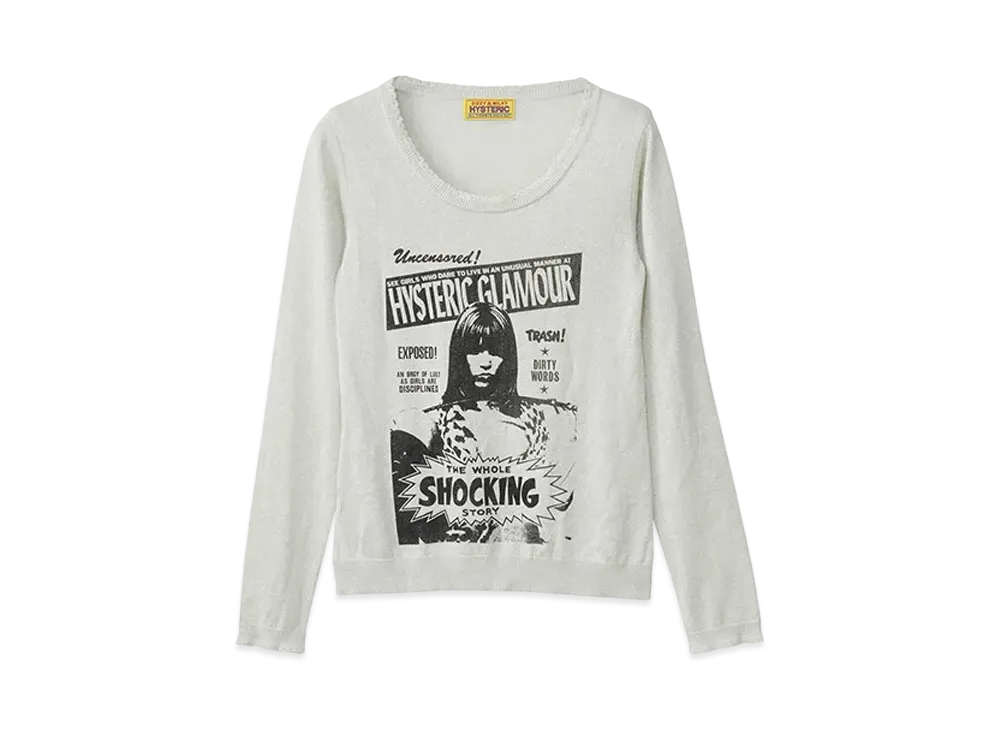 HYSTERIC GLAMOUR The Wole Shocking Pullover "White"