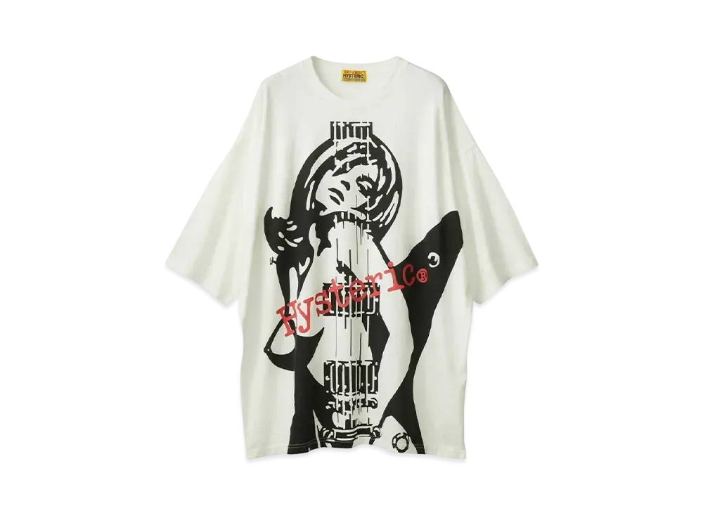 HYSTERIC GLAMOUR Guitar Girl One Piece "White"