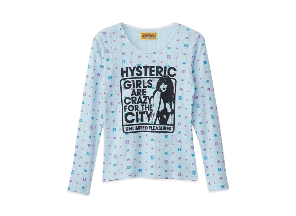 HYSTERIC GLAMOUR Girl Are Crazy Chibi T-Shirt "Blue"