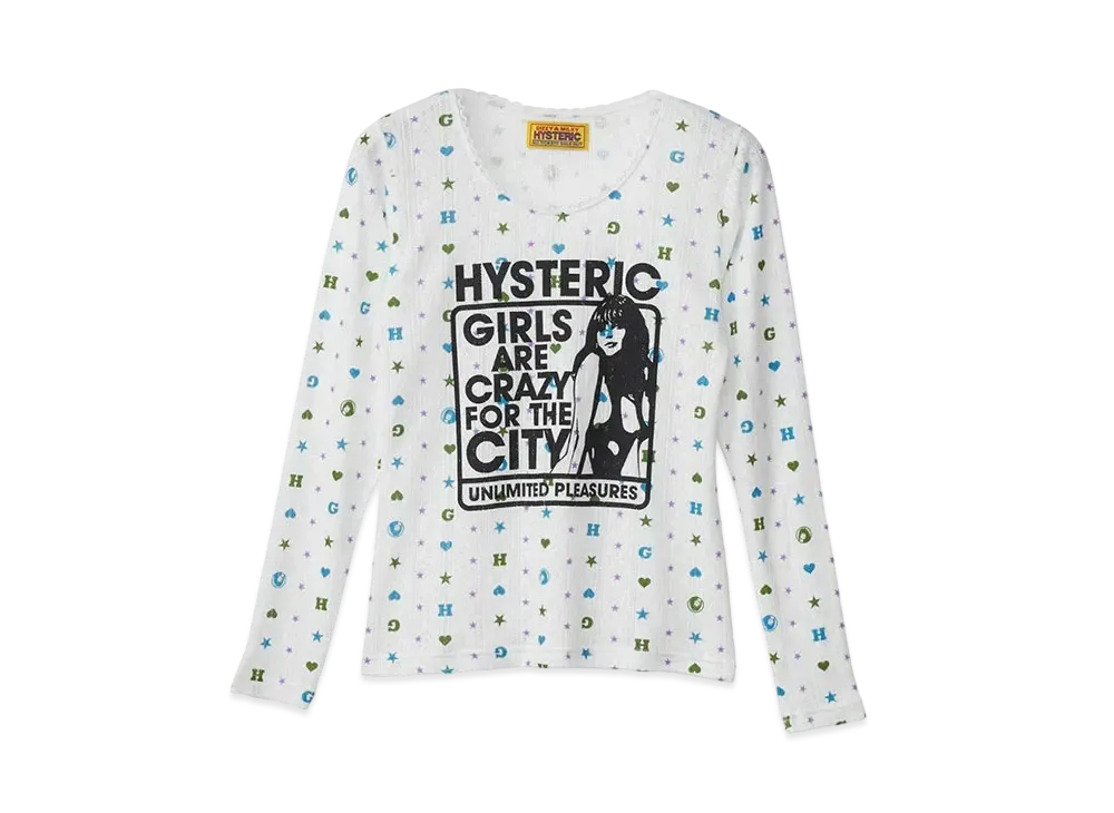 HYSTERIC GLAMOUR Girl Are Crazy Chibi T-Shirt "White"