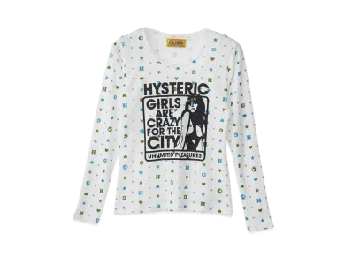 HYSTERIC GLAMOUR Girl Are Crazy Chibi T-Shirt "White"