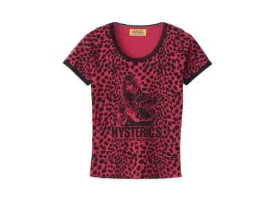 HYSTERIC GLAMOUR Hysteric's Guitar School Pattern Chibi T-Shirt "Pink"