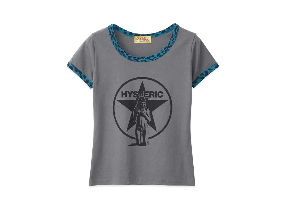 HYSTERIC GLAMOUR Star Bright Chibi T-Shirt "Charcoal Gray"
