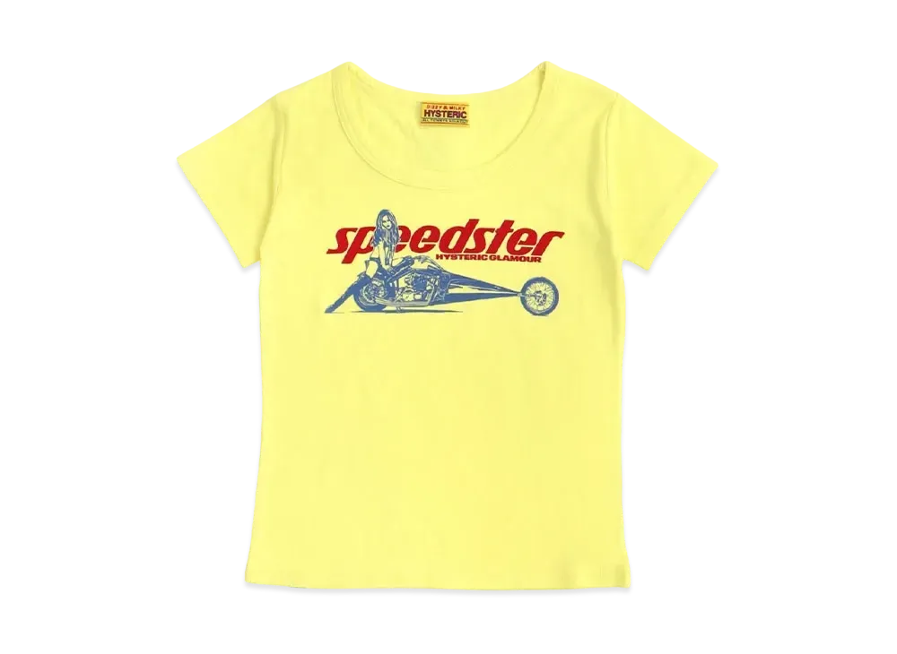 HYSTERIC GLAMOUR Speedster Chibi T-Shirt "Yellow"