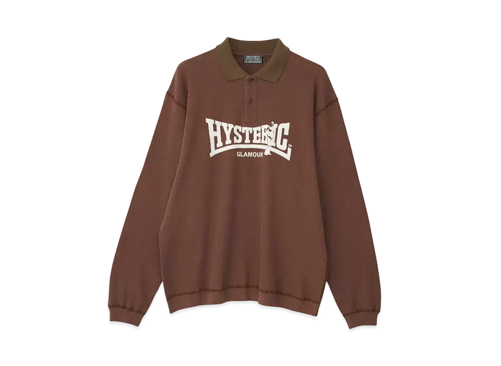 HYSTERIC GLAMOUR Compression Logo Shirt "Brown"