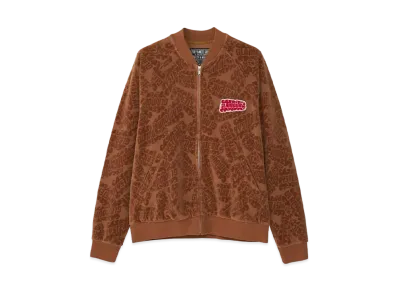 HYSTERIC GLAMOUR Flame Logo Jacquard Jumper "Brown"