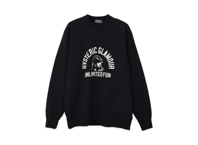 HYSTERIC GLAMOUR Unlimited Fun Sweatshirt "Black"