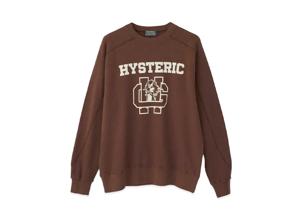 HYSTERIC GLAMOUR H School Sweatshirt "Brown"