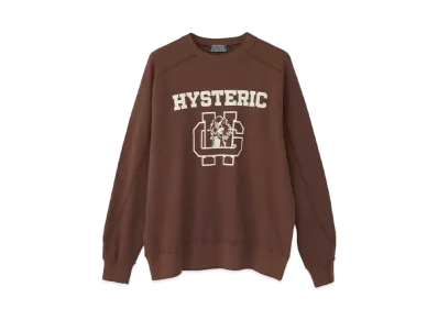 HYSTERIC GLAMOUR H School Sweatshirt "Brown"