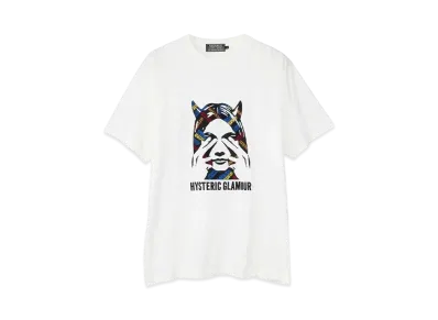 HYSTERIC GLAMOUR See No Evil Embroidery T-Shirt "White"
