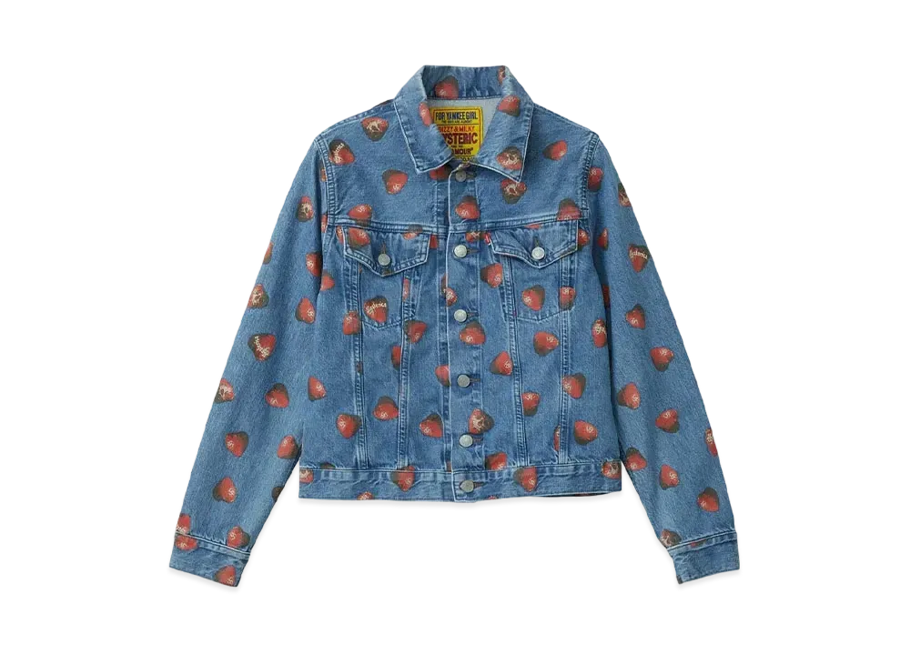 HYSTERIC GLAMOUR Skull Berry Compact Jacket "Blue"
