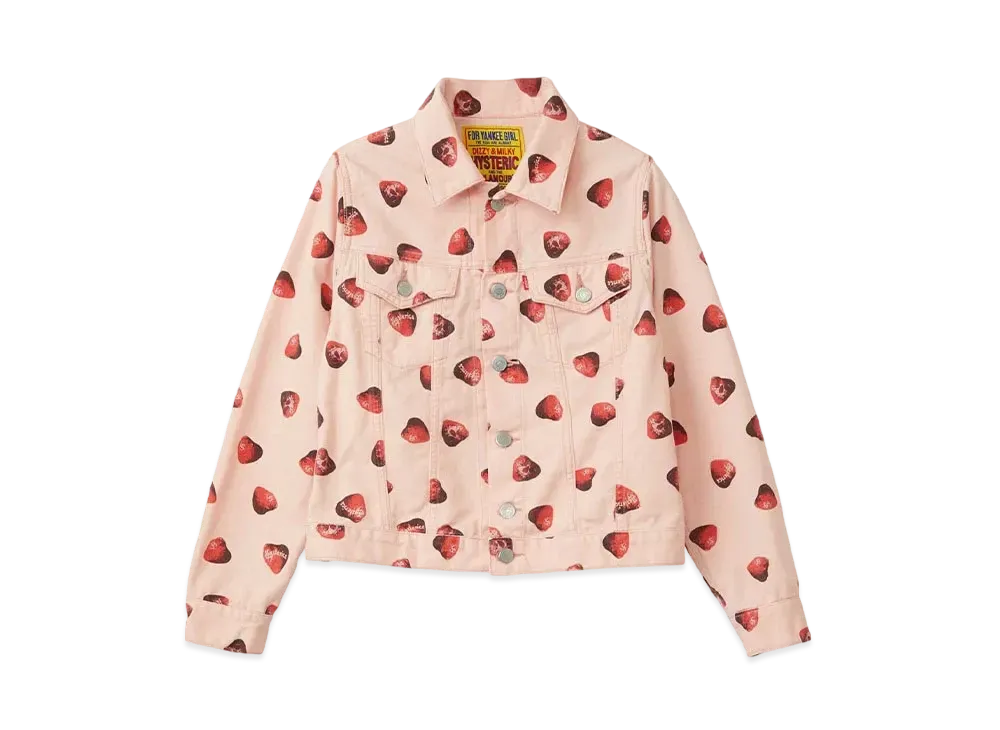 HYSTERIC GLAMOUR Skull Berry Compact Jacket "Pink"