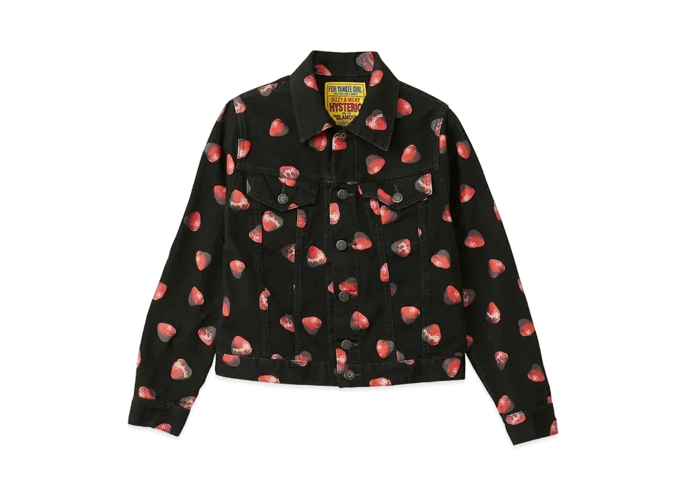 HYSTERIC GLAMOUR Skull Berry Compact Jacket "Black"