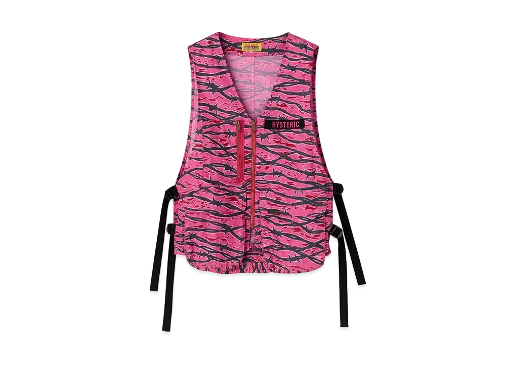HYSTERIC GLAMOUR Technical Vest "Pink"