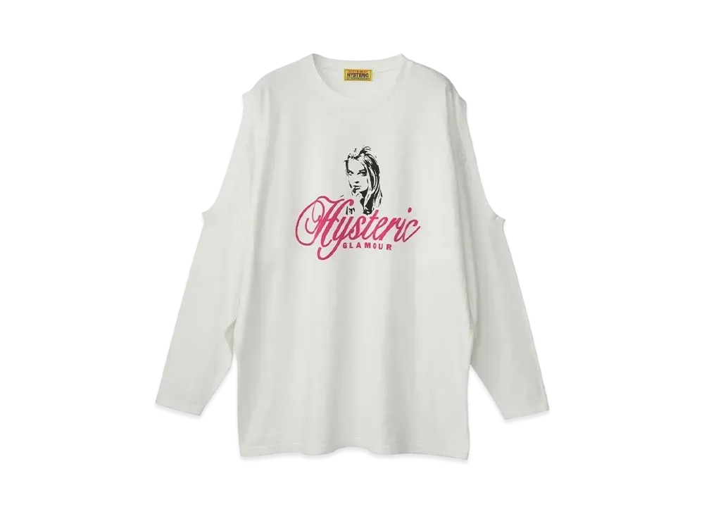 HYSTERIC GLAMOUR Naughty Girl Oversized T-Shirt "White"