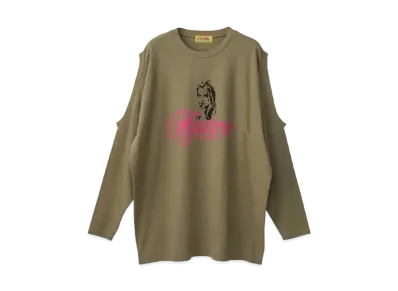 HYSTERIC GLAMOUR Naughty Girl Oversized T-Shirt "Khaki"