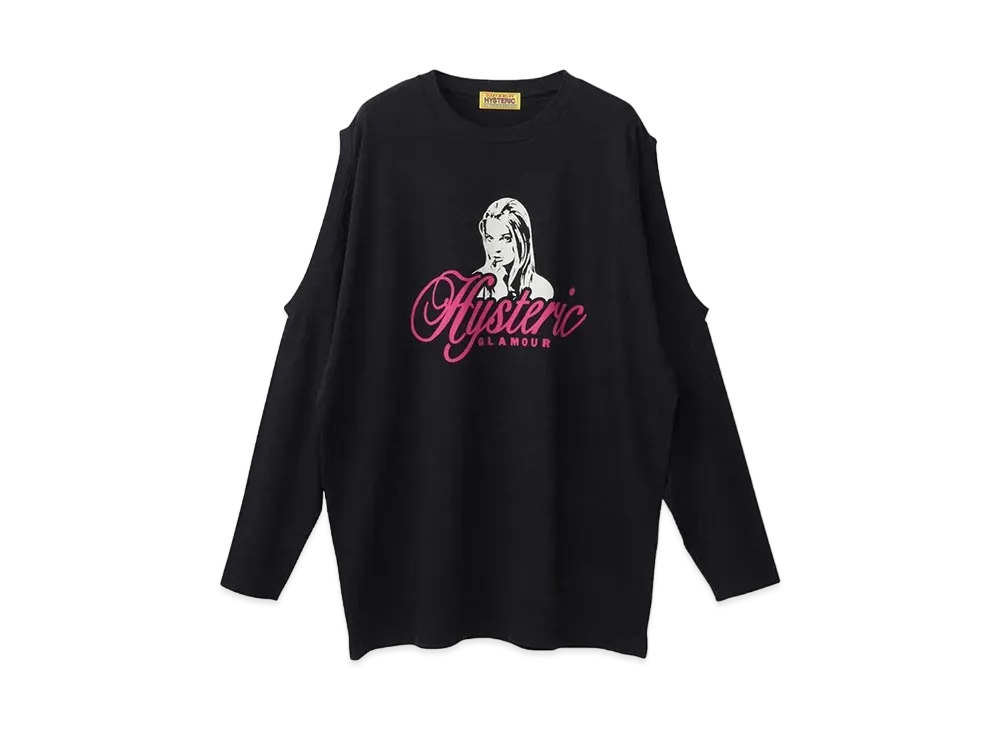 HYSTERIC GLAMOUR Naughty Girl Oversized T-Shirt "Black"