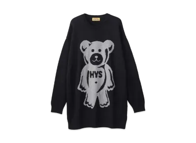 HYSTERIC GLAMOUR Gumi Bear Jacquard Dress "Black"