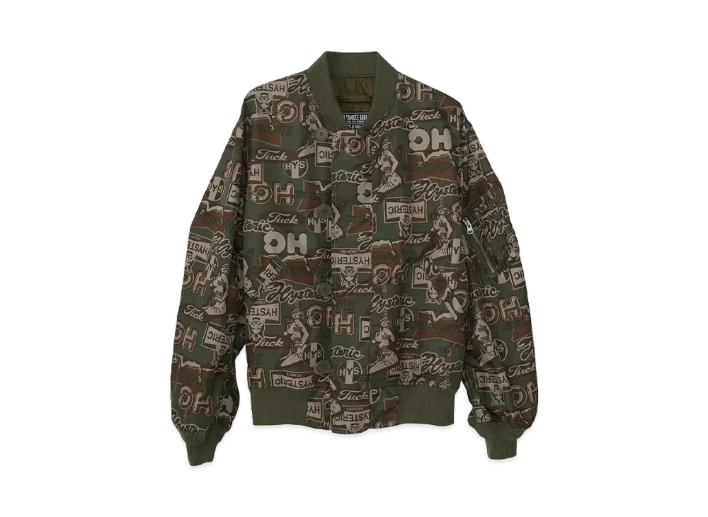 HYSTERIC GLAMOUR Flight Jacket "Khaki #2"
