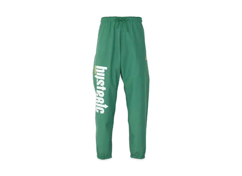 HYSTERIC GLAMOUR Up Down Logo Wide Track Pants "Green"
