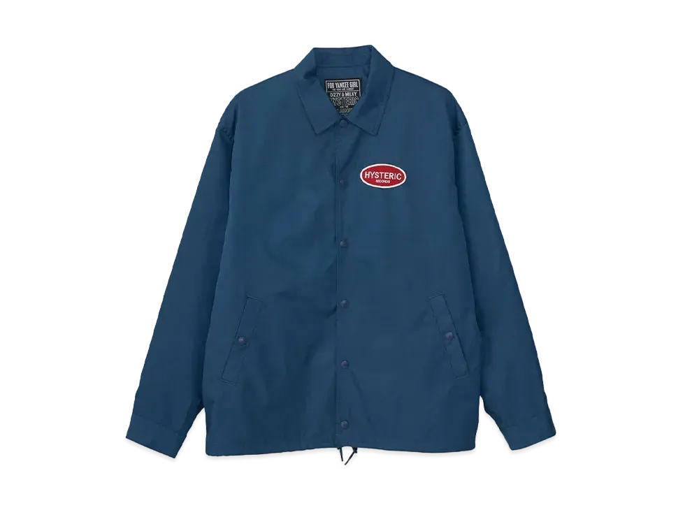 HYSTERIC GLAMOUR Hysteric Records Coach Jacket "Navy"