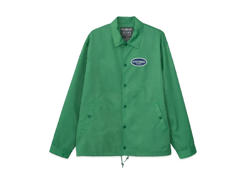 HYSTERIC GLAMOUR Hysteric Records Coach Jacket "Green"