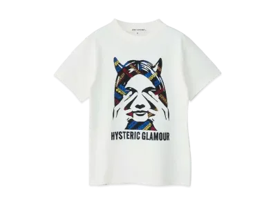 HYSTERIC GLAMOUR See No Evi Lembroidery T-Shirt "White"