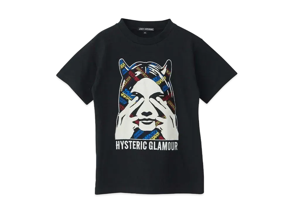 HYSTERIC GLAMOUR See No Evi Lembroidery T-Shirt "Black"