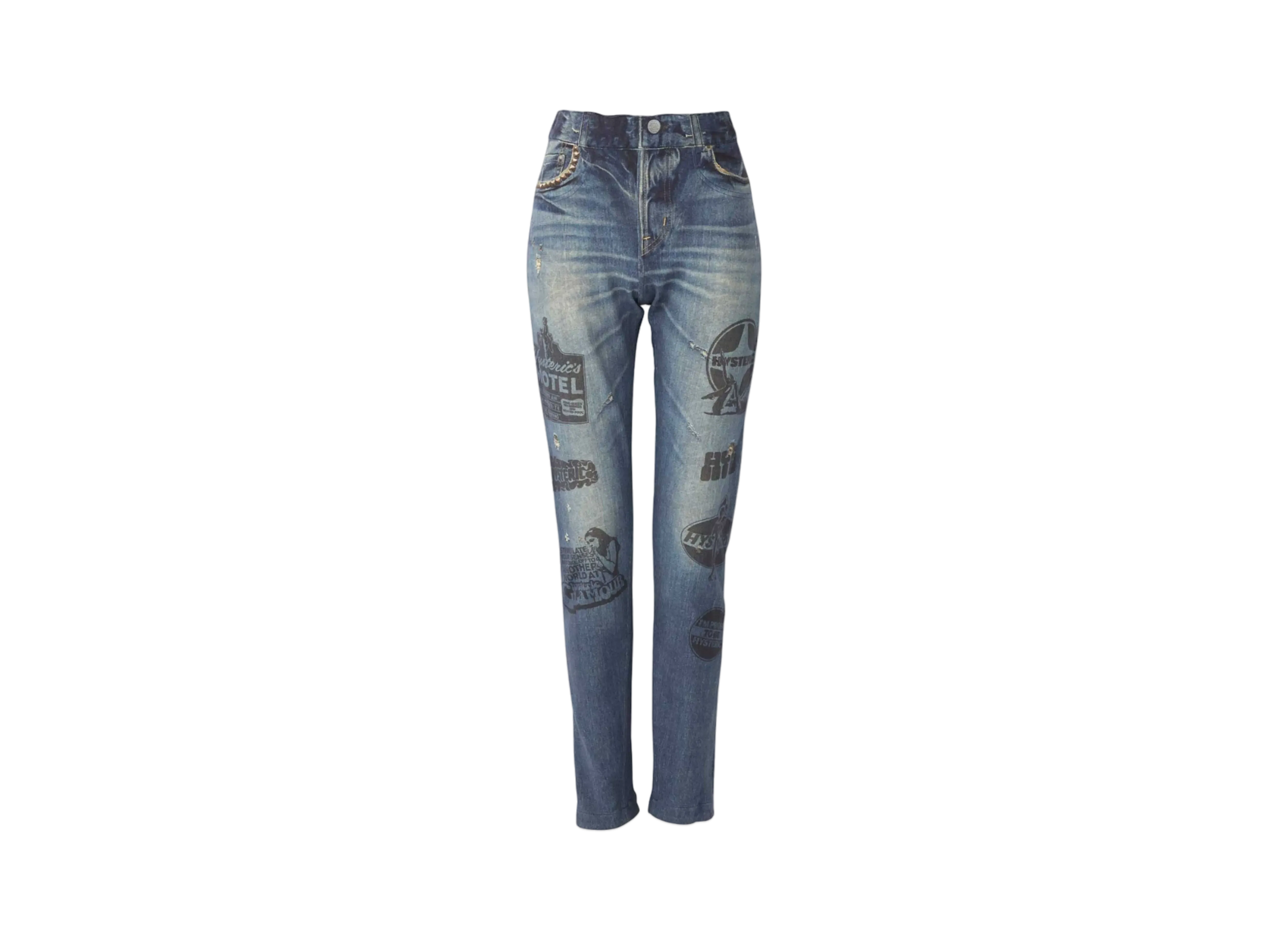 HYSTERIC GLAMOUR Super Hys Pattern Reversible Sweatpants "Multi"