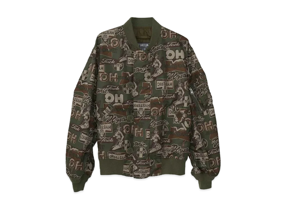 HYSTERIC GLAMOUR Flight Jacket "Khaki System"