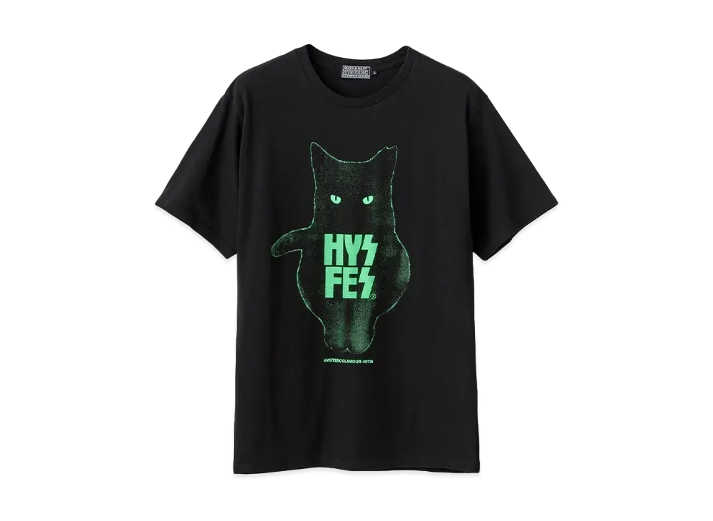 HYSTERIC GLAMOUR Hys Fes T-Shirt "Black"
