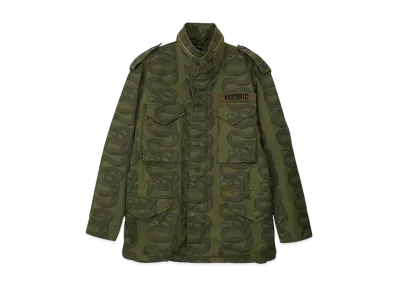 HYSTERIC GLAMOUR Snake Loop Pattern M65 Field Jacket "Khaki"