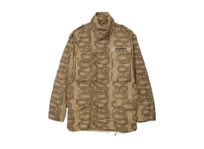 HYSTERIC GLAMOUR Snake Loop Pattern M65 Field Jacket "Beige"