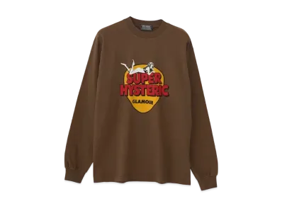 HYSTERIC GLAMOUR Super Hysteric T-Shirt "Brown"