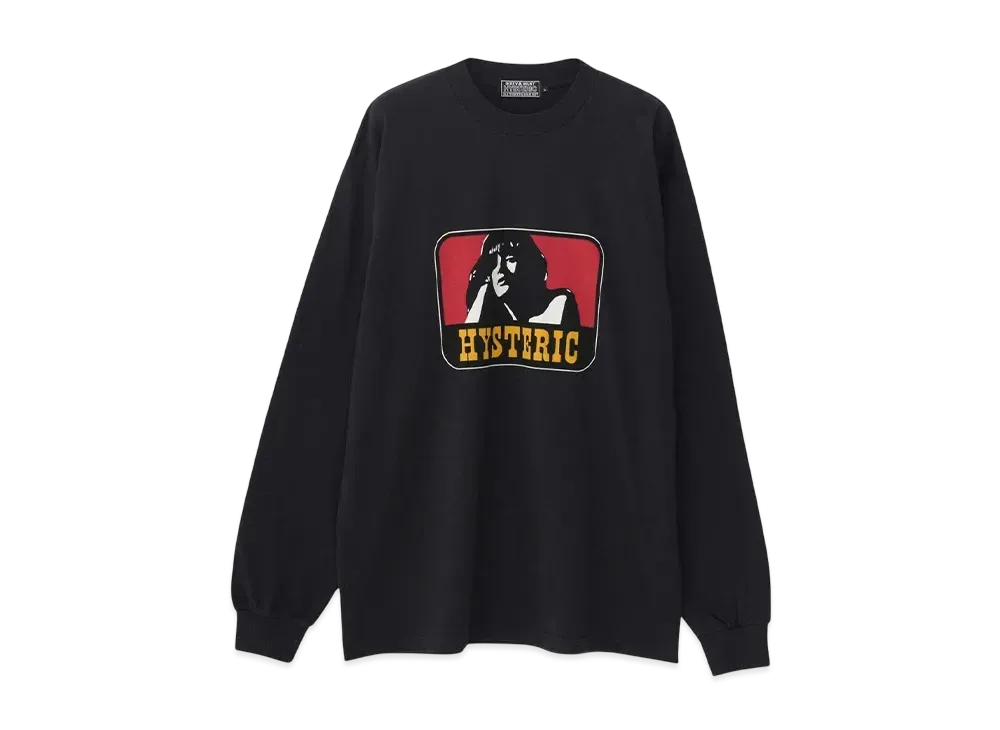 HYSTERIC GLAMOUR Untamed Girl T-Shirt "Black"