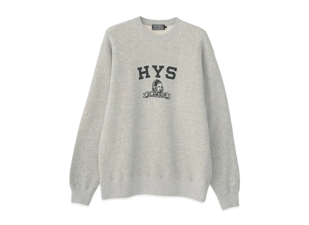 HYSTERIC GLAMOUR The Hys League Sweatshirt "Top Gray"