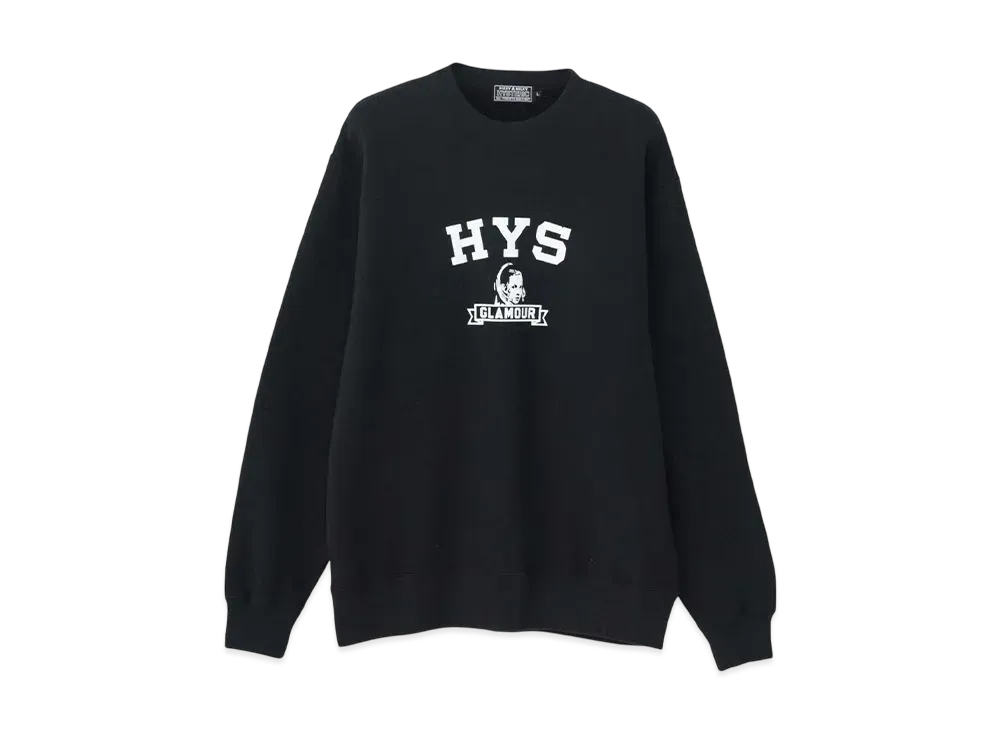 HYSTERIC GLAMOUR The Hys League Sweatshirt "Black"