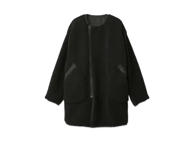 HYSTERIC GLAMOUR Vixen Girl Collarless Reversible Coat "Black"