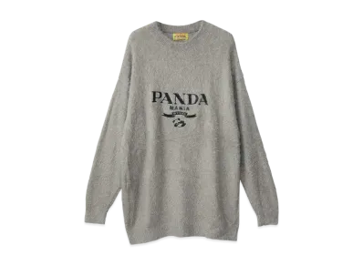 HYSTERIC GLAMOUR Panda Mania Embroidery Sweater "Grey"