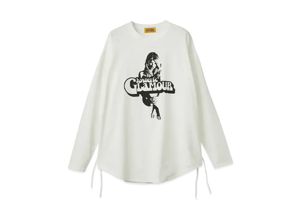 HYSTERIC GLAMOUR Heaven Tonight Oversized T-Shirt "White"