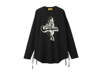 HYSTERIC GLAMOUR Heaven Tonight Oversized T-Shirt "Black"