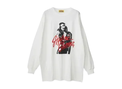 HYSTERIC GLAMOUR Leather Woman Oversized T-Shirt "White"