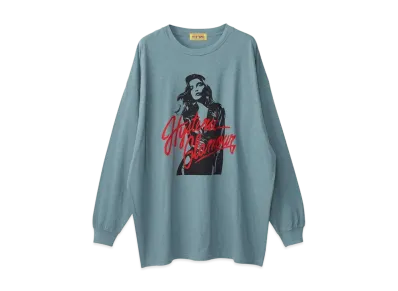 HYSTERIC GLAMOUR Leather Woman Oversized T-Shirt "Blue"