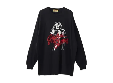 HYSTERIC GLAMOUR Leather Woman Oversized T-Shirt "Black"